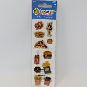 Sandylion Stickers Vintage Fast Food Pizza Soda Pop Hamburger Sundae Chocolate